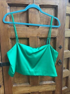 Antonio Melani size medium Emerald Satin Spaghetti Strap Camisole NWT
